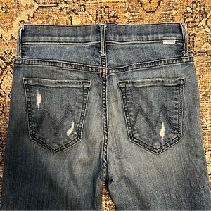 MOTHER The Insider Crop Frayed